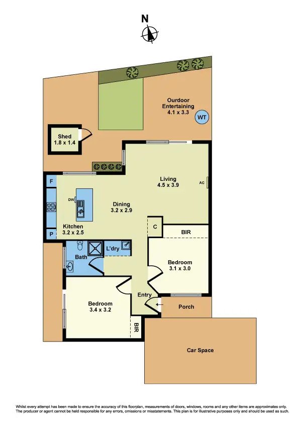 Floorplan of Homely unit listing, 3/10 Cherry Crescent, Braybrook VIC 3019