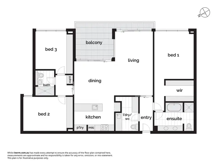 Floorplan of Homely apartment listing, 43/5 Burbury Close, Barton ACT 2600