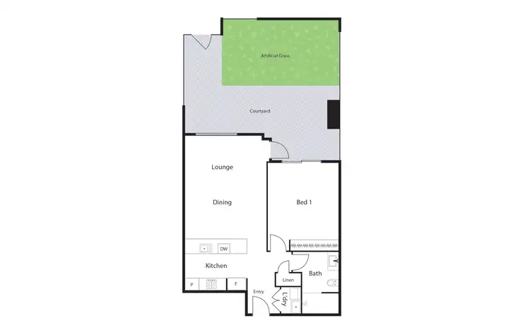 Floorplan of Homely apartment listing, 8/120 John Gorton Drive, Coombs ACT 2611