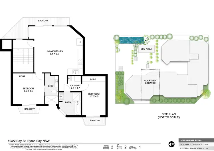 Floorplan of Homely apartment listing, 19/22 Bay Street, Byron Bay NSW 2481