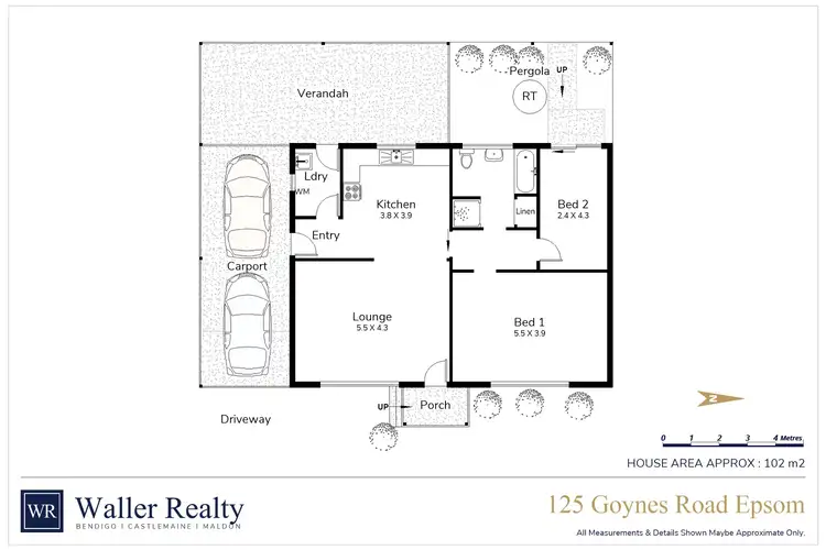 Floorplan of Homely house listing, 125 Goynes Road, Epsom VIC 3551