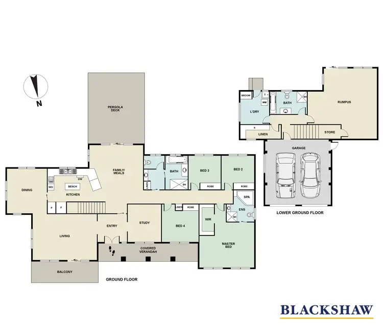 Floorplan of Homely house listing, 4 Hocking Place, Bonython ACT 2905