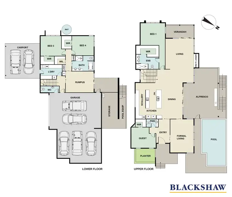 Floorplan of Homely house listing, 6 Wylly Place, Hughes ACT 2605