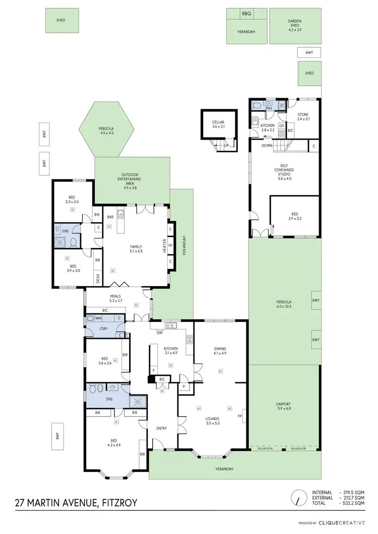 Floorplan of Homely house listing, 27 Martin Avenue, Fitzroy SA 5082