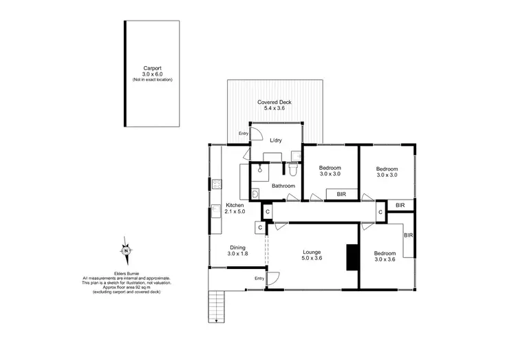 Floorplan of Homely house listing, 107 Collins Street, Brooklyn TAS 7320