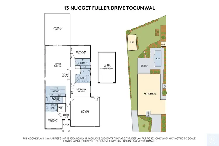 Floorplan of Homely house listing, 13 Nugget Fuller Drive, Tocumwal NSW 2714