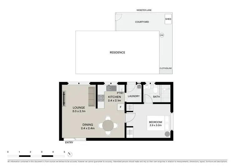 Floorplan of Homely villa listing, 5/25 Crane Street, Ballina NSW 2478