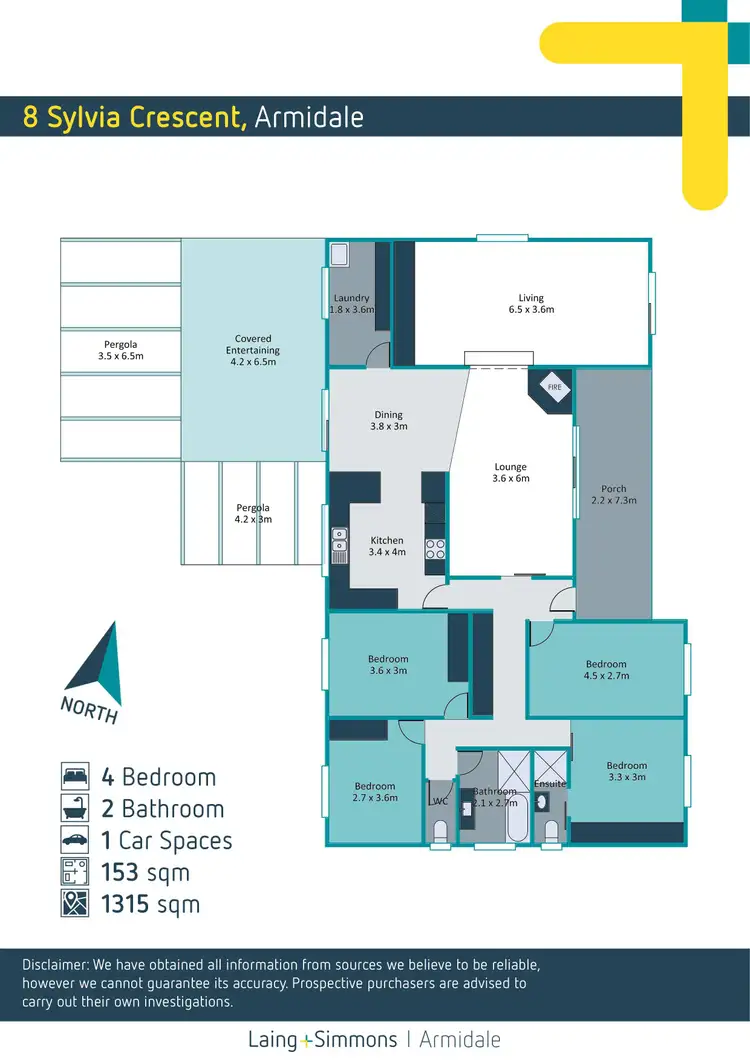 Floorplan of Homely house listing, 8 Sylvia Crescent, Armidale NSW 2350