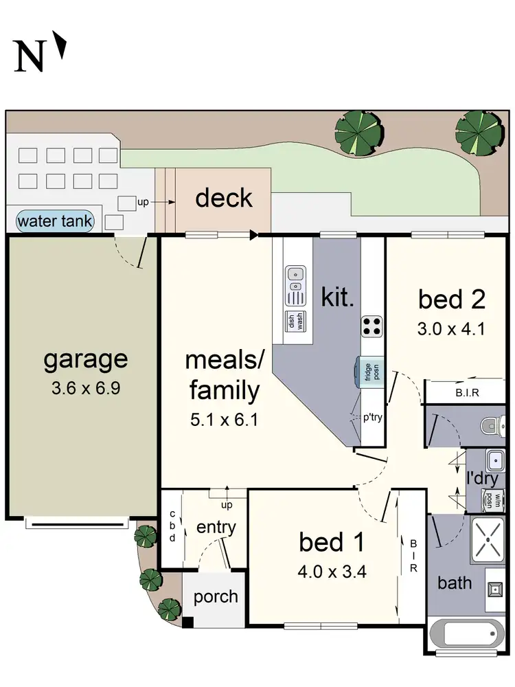 Floorplan of Homely unit listing, 2/19 Monomeith Street, Mooroolbark VIC 3138