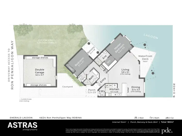 Floorplan of Homely townhouse listing, 46/24 Ron Penhaligon Way, Robina QLD 4226