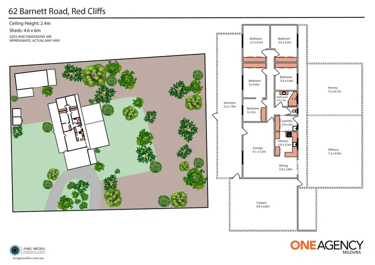 Floorplan of Homely house listing, 62 Barnett Road, Red Cliffs VIC 3496