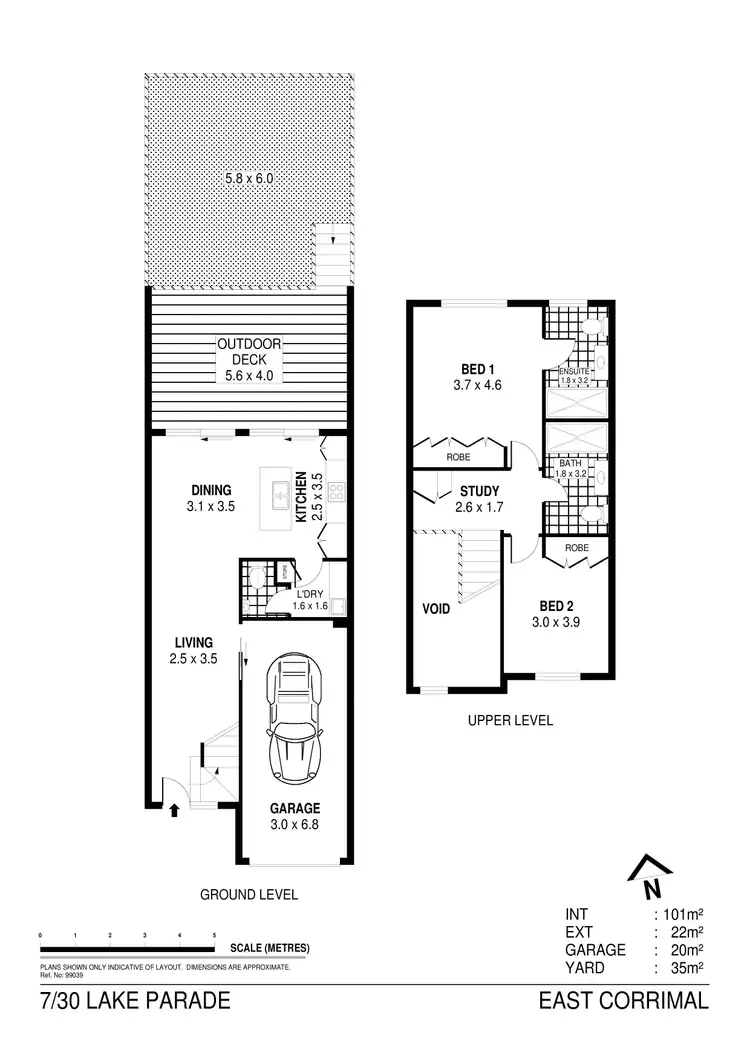 Floorplan of Homely townhouse listing, 7/30 Lake Parade, East Corrimal NSW 2518