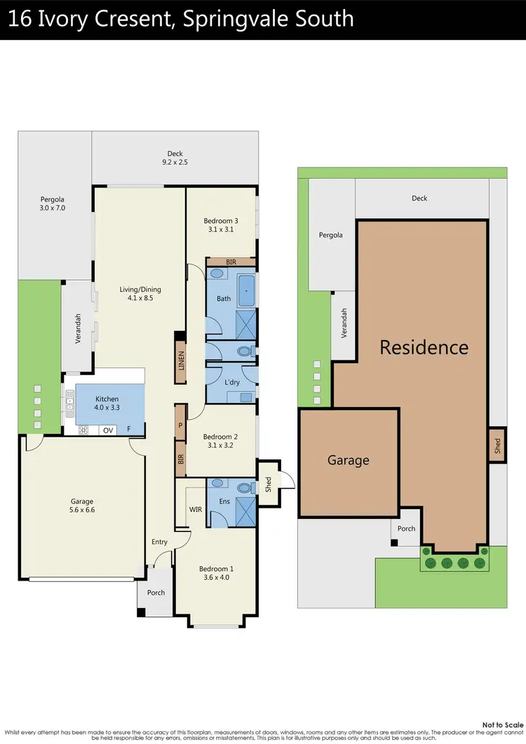 Floorplan of Homely house listing, 16 Ivory Crescent, Springvale South VIC 3172