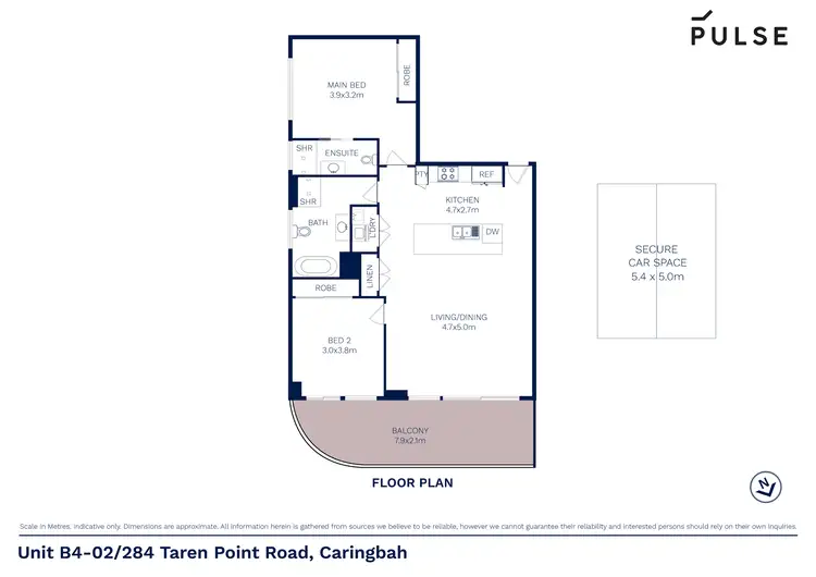 Floorplan of Homely apartment listing, B4-02/284-286 Taren Point Road, Caringbah NSW 2229