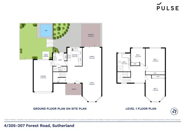 Floorplan of Homely townhouse listing, 4/305-307 Forest Road, Sutherland NSW 2232