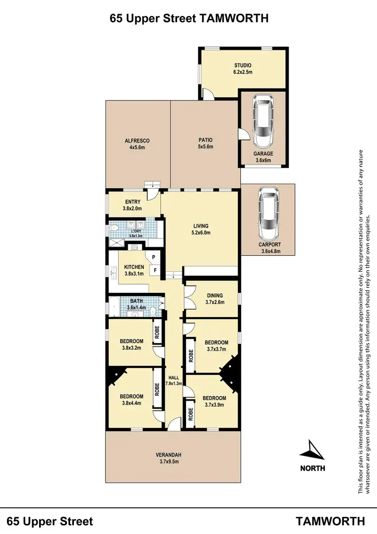 Floorplan of Homely house listing, 65 Upper Street, Tamworth NSW 2340