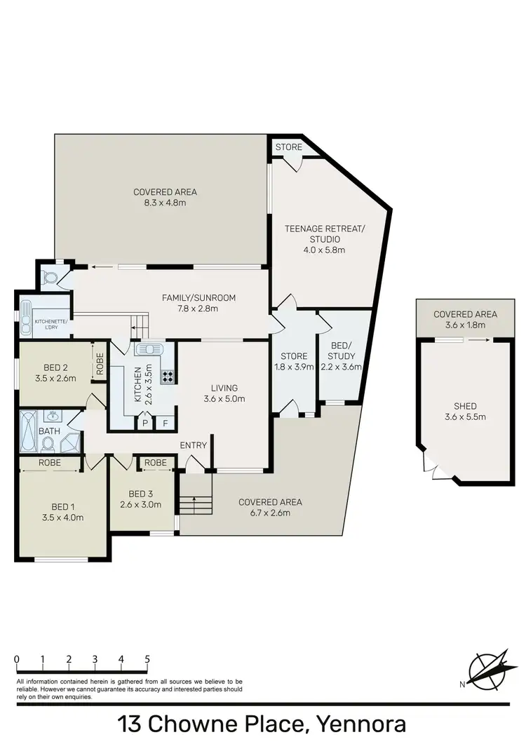 Floorplan of Homely house listing, 13 Chowne Place, Yennora NSW 2161