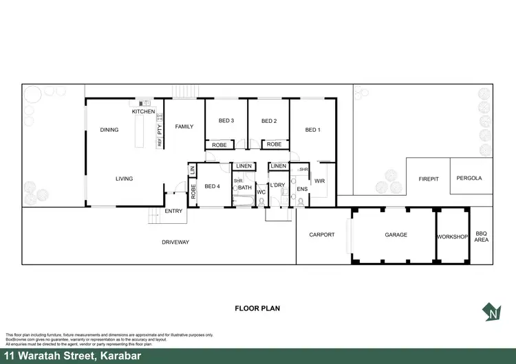 Floorplan of Homely house listing, 11 Waratah Street, Karabar NSW 2620