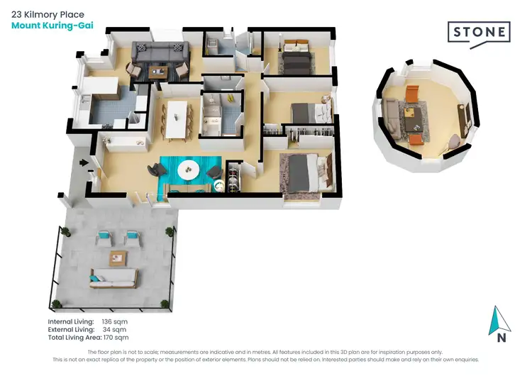 Floorplan of Homely house listing, 23 Kilmory Place, Mount Kuring-Gai NSW 2080