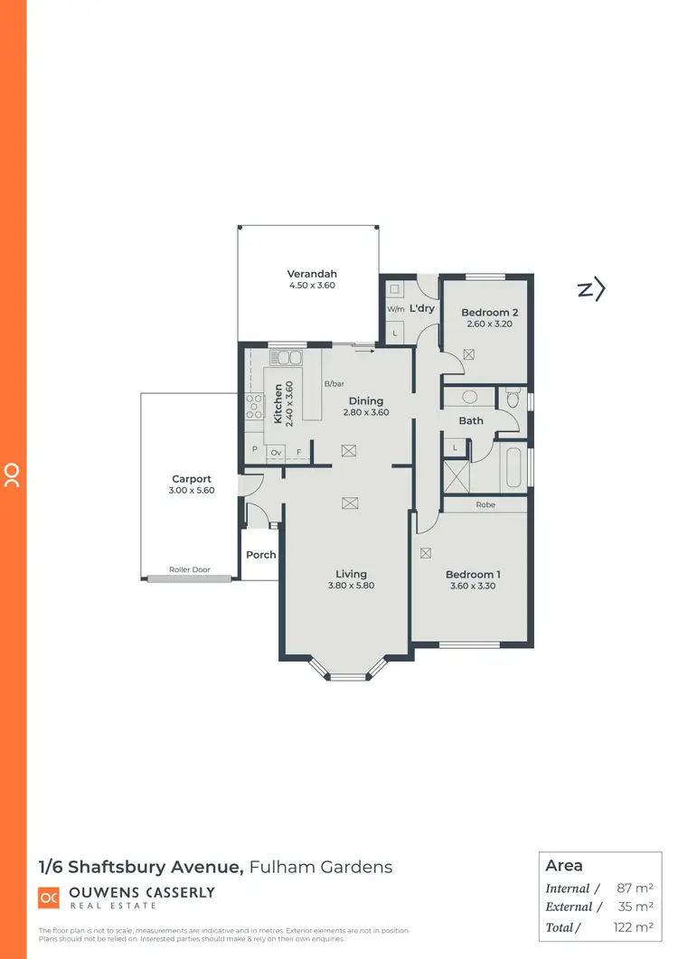 Floorplan of Homely house listing, 1/6 Shaftsbury Avenue, Fulham Gardens SA 5024