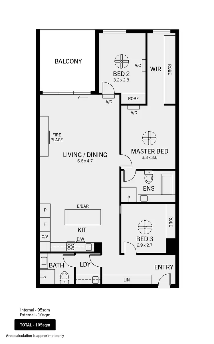 Floorplan of Homely apartment listing, 303/12 Tapley Street, Adelaide SA 5000