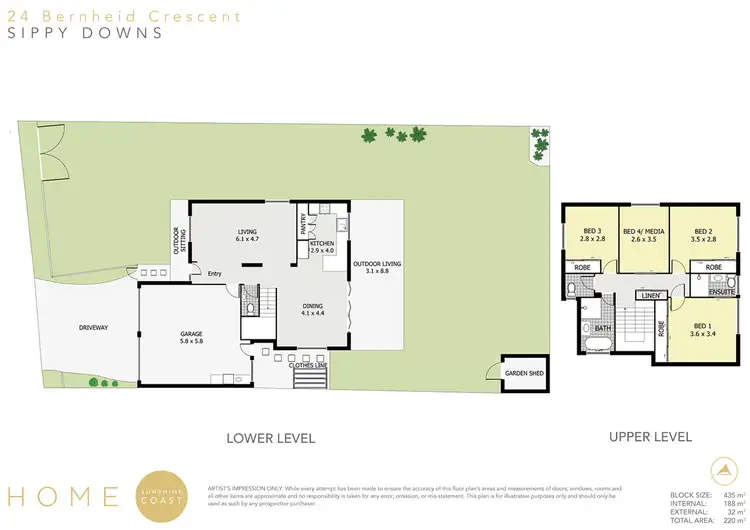 Floorplan of Homely house listing, 24 Bernheid Crescent, Sippy Downs QLD 4556