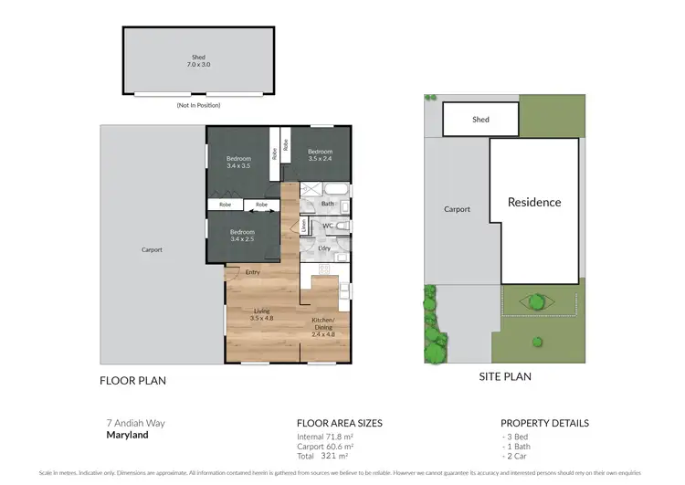 Floorplan of Homely house listing, 7 Andiah Way, Maryland NSW 2287