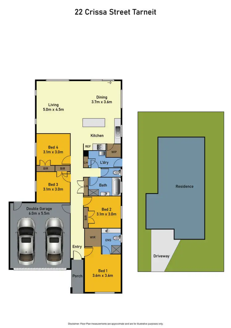 Floorplan of Homely house listing, 22 Crissa Street, Tarneit VIC 3029