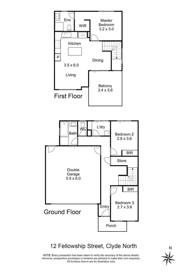 Floorplan of Homely house listing, 12 Fellowship Street, Clyde North VIC 3978
