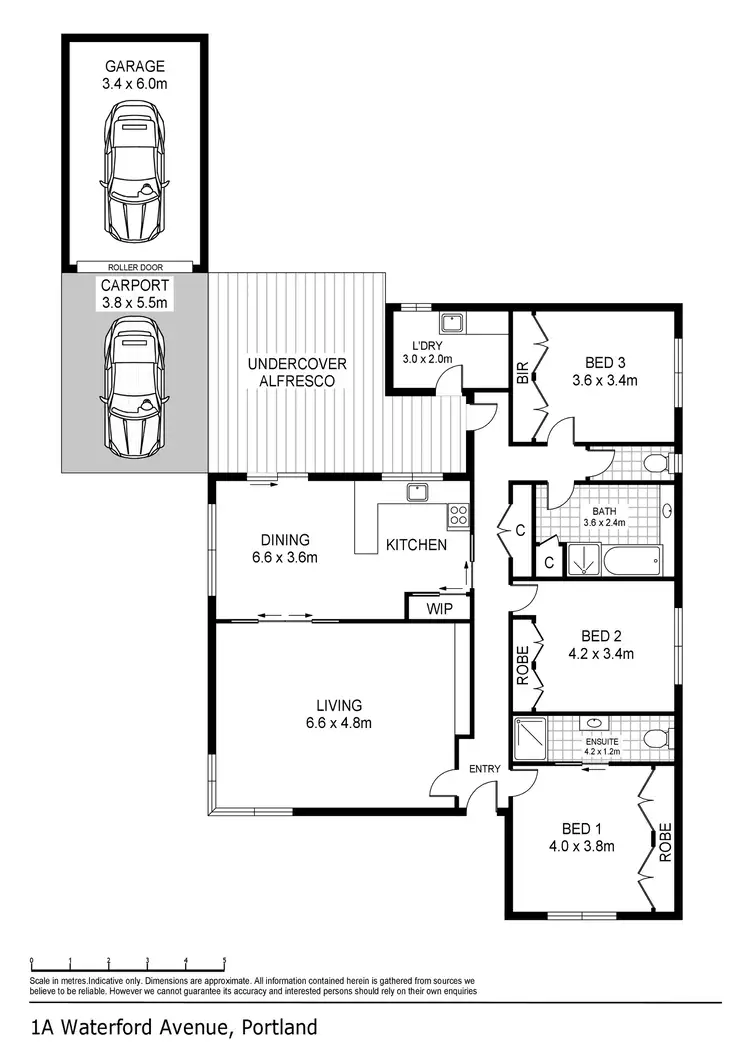 Floorplan of Homely house listing, 1a Waterford Avenue, Portland VIC 3305