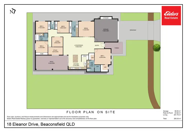 Floorplan of Homely house listing, 18 Eleanor Drive, Beaconsfield QLD 4740
