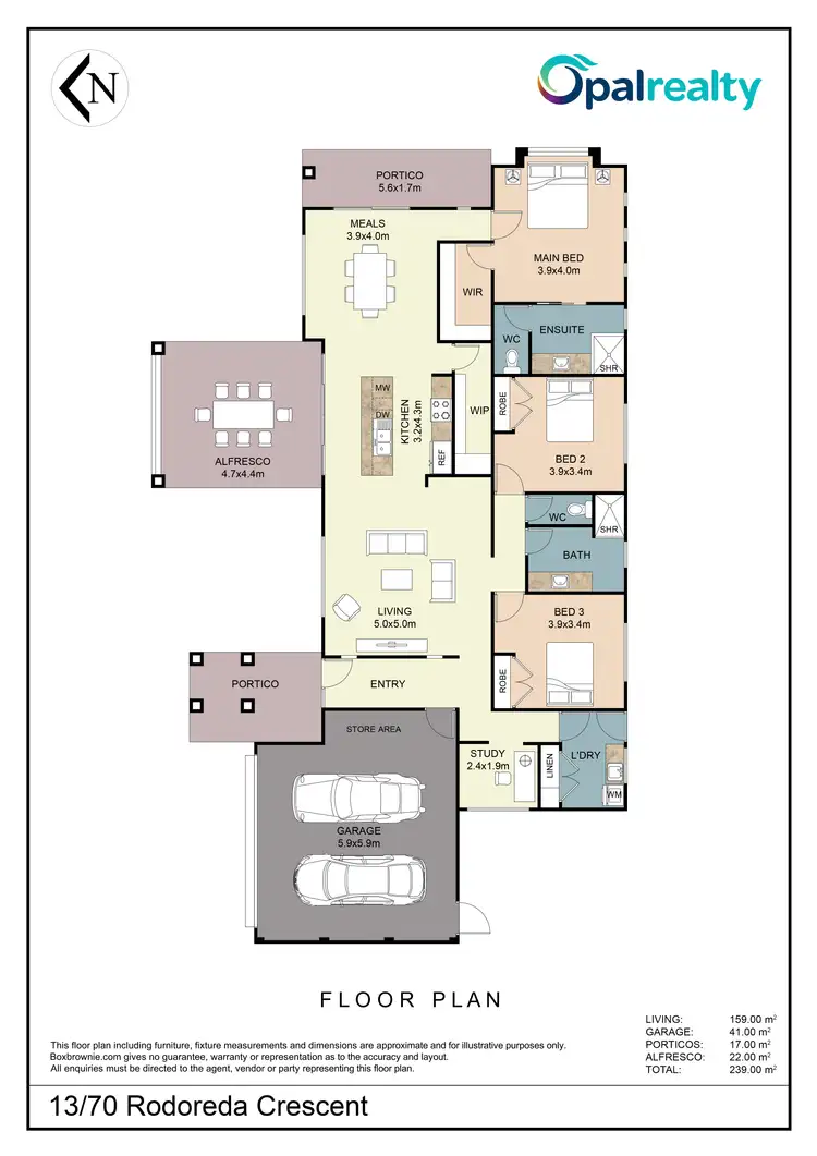 Floorplan of Homely house listing, 13/70 Rodoreda Crescent, Ravenswood WA 6208