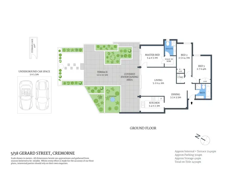 Floorplan of Homely apartment listing, 5/58 Gerard Street, Cremorne NSW 2090