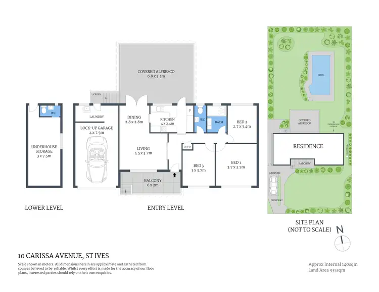 Floorplan of Homely house listing, 10 Carissa Avenue, St Ives NSW 2075