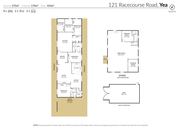 Floorplan of Homely house listing, 121 Racecourse Road, Yea VIC 3717