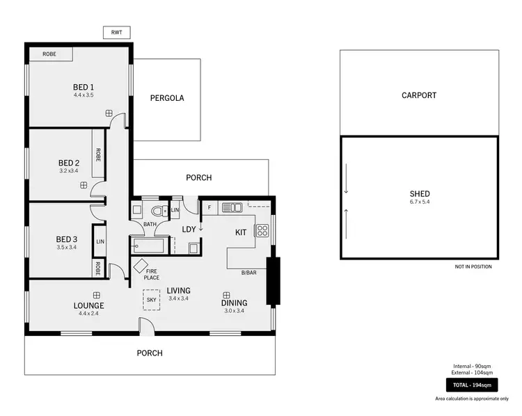 Floorplan of Homely house listing, 16 Yatina Road, Aldgate SA 5154
