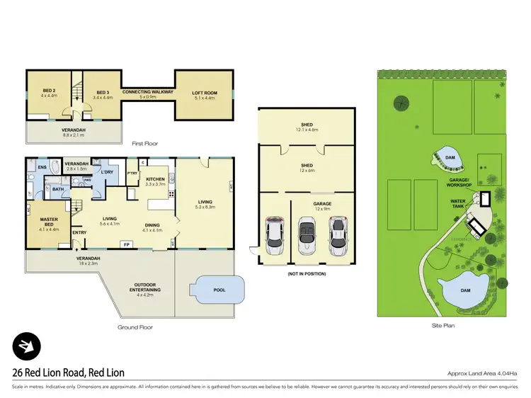 Floorplan of Homely rural property listing, 26 Red Lion Road, Red Lion VIC 3371