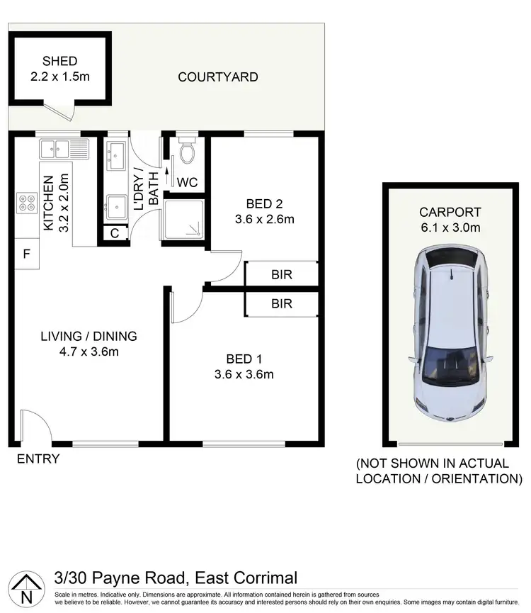 Floorplan of Homely unit listing, 3/30 Payne Road, East Corrimal NSW 2518