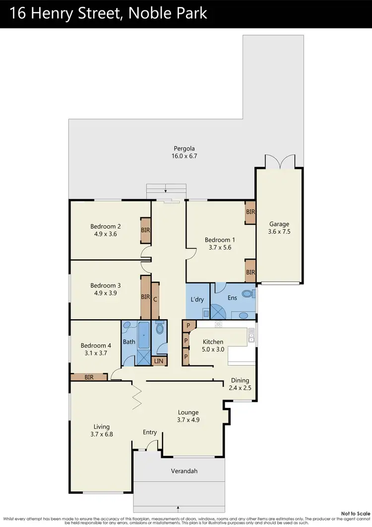 Floorplan of Homely house listing, 16 Henry Street, Noble Park VIC 3174