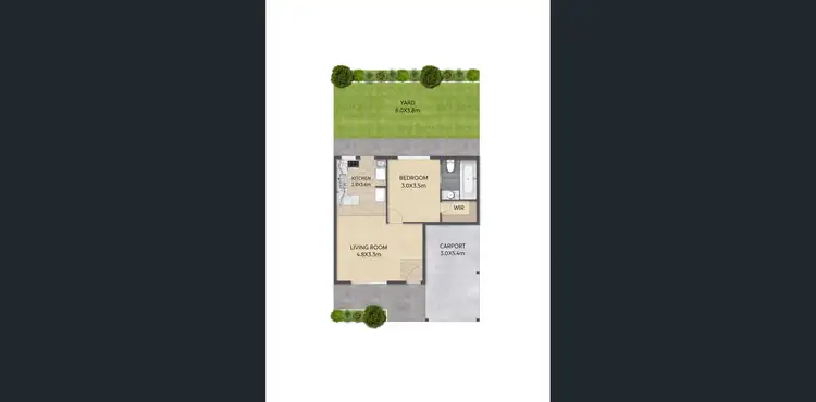 Floorplan of Homely unit listing, 1/65 North Road, Woodridge QLD 4114