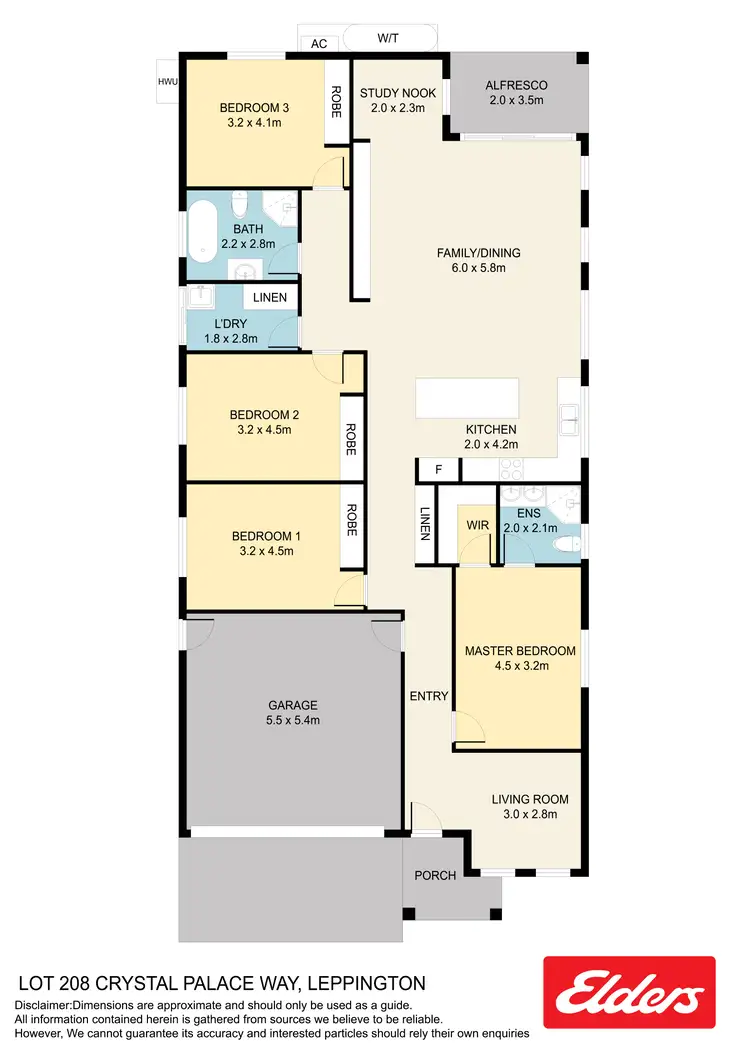 Floorplan of Homely house listing, 208 Crystal Palace Way, Leppington NSW 2179