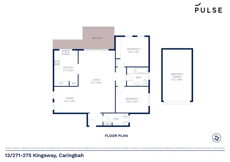Floorplan of Homely apartment listing, 13/271-275 Kingsway, Caringbah NSW 2229