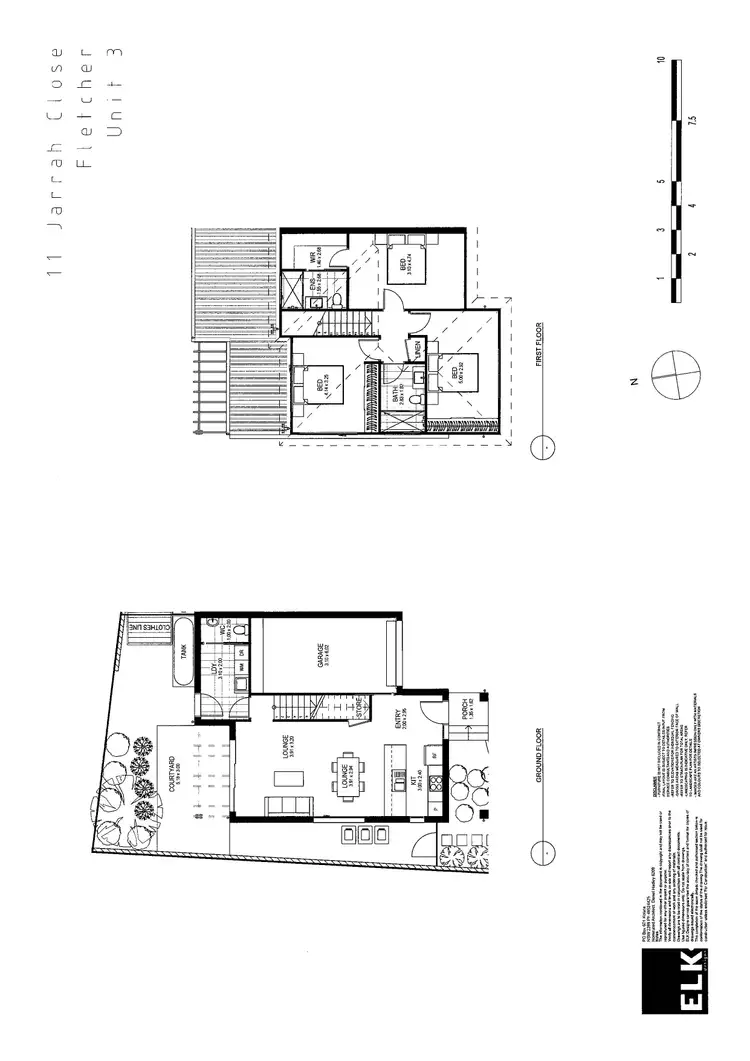 Floorplan of Homely townhouse listing, 3/11 Jarrah Close, Fletcher NSW 2287
