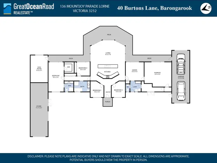 Floorplan of Homely house listing, 40 Burtons Lane, Barongarook VIC 3249