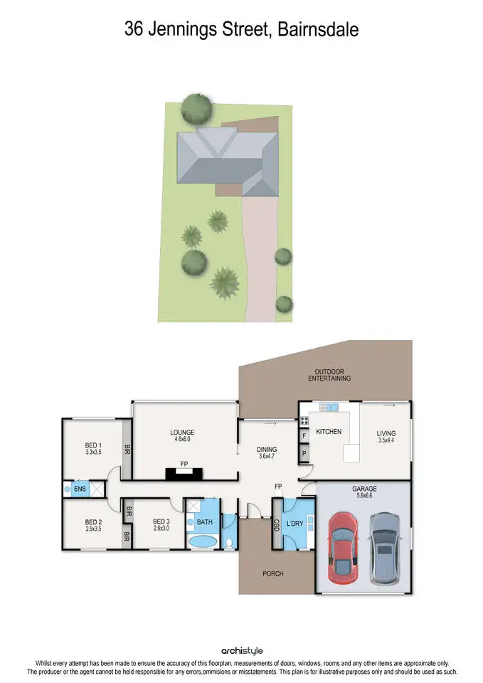 Floorplan of Homely house listing, 36 Jennings Street, Bairnsdale VIC 3875