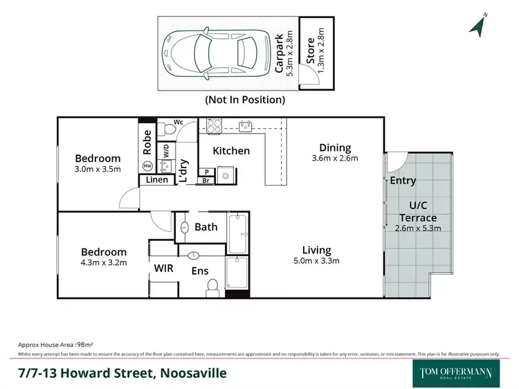 Floorplan of Homely unit listing, 7/7-13 Howard Street, Noosaville QLD 4566