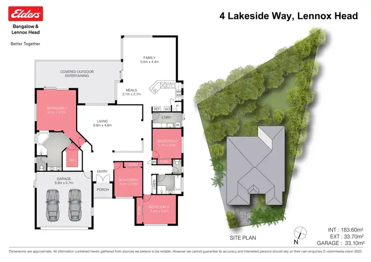 Floorplan of Homely house listing, 4 Lakeside Way, Lennox Head NSW 2478