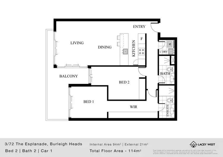 Floorplan of Homely unit listing, 3/72 The Esplanade, Burleigh Heads QLD 4220