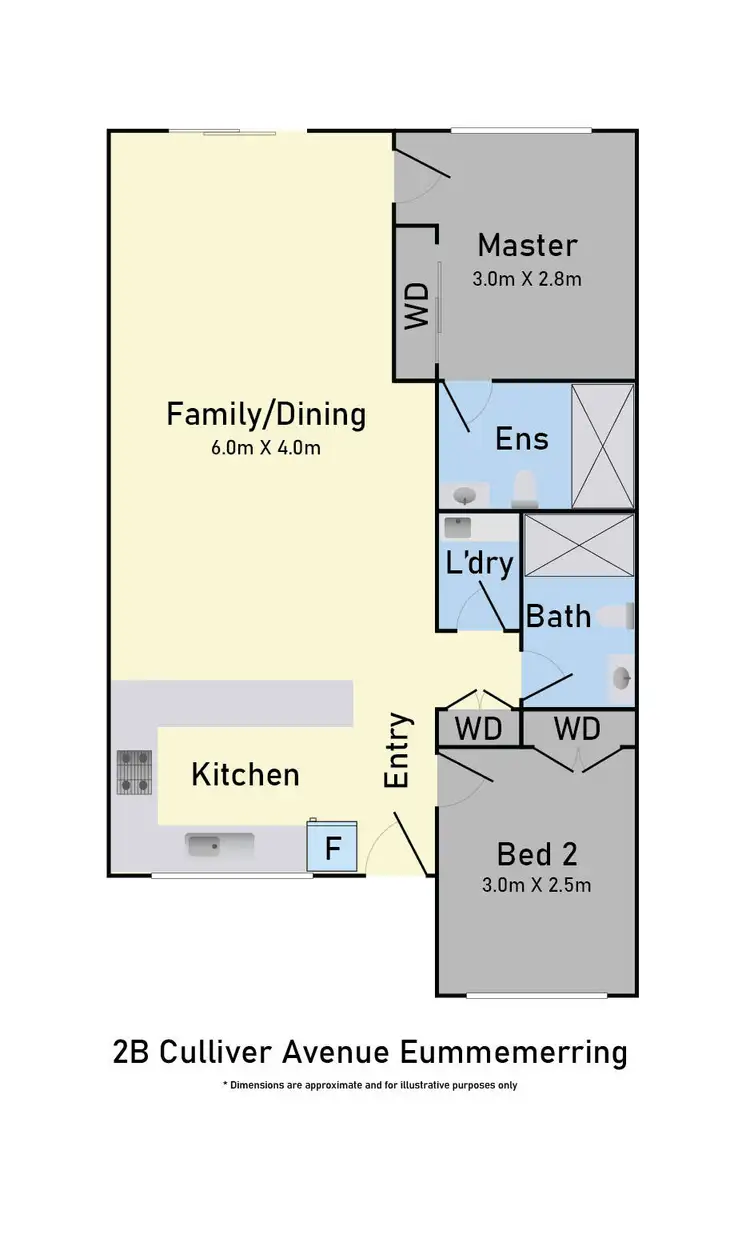Floorplan of Homely unit listing, 2B Culliver Avenue, Eumemmerring VIC 3177