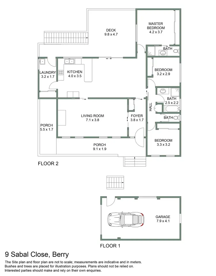 Floorplan of Homely house listing, 9 Sabal Close, Berry NSW 2535